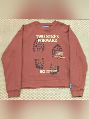 Reese Cooper Two Steps Forward Bootprint Sweatshirt Mens Size Medium Made in USA